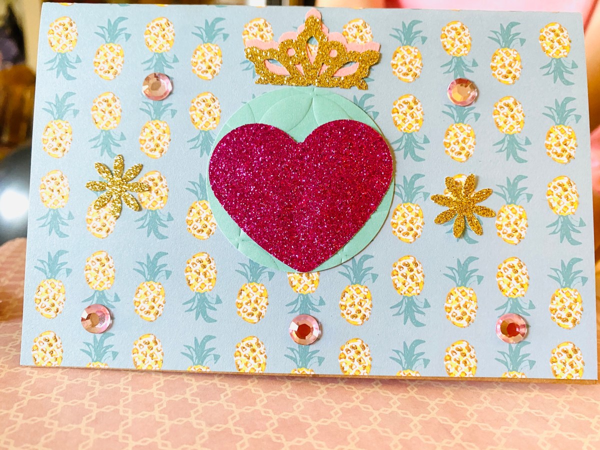 A Heart and Crown Birthday&nbsp;Card